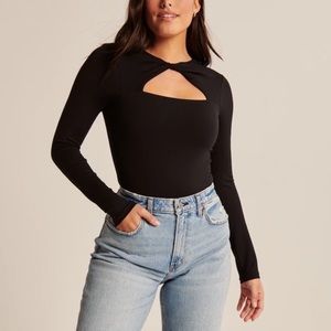 Abercrombie | Long Sleeve Cut Out Bodysuit